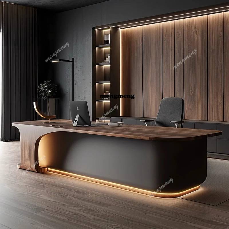 Home Office L Shaped Desk - Tanie designerskie biurko prezesa, duże, nowoczesne