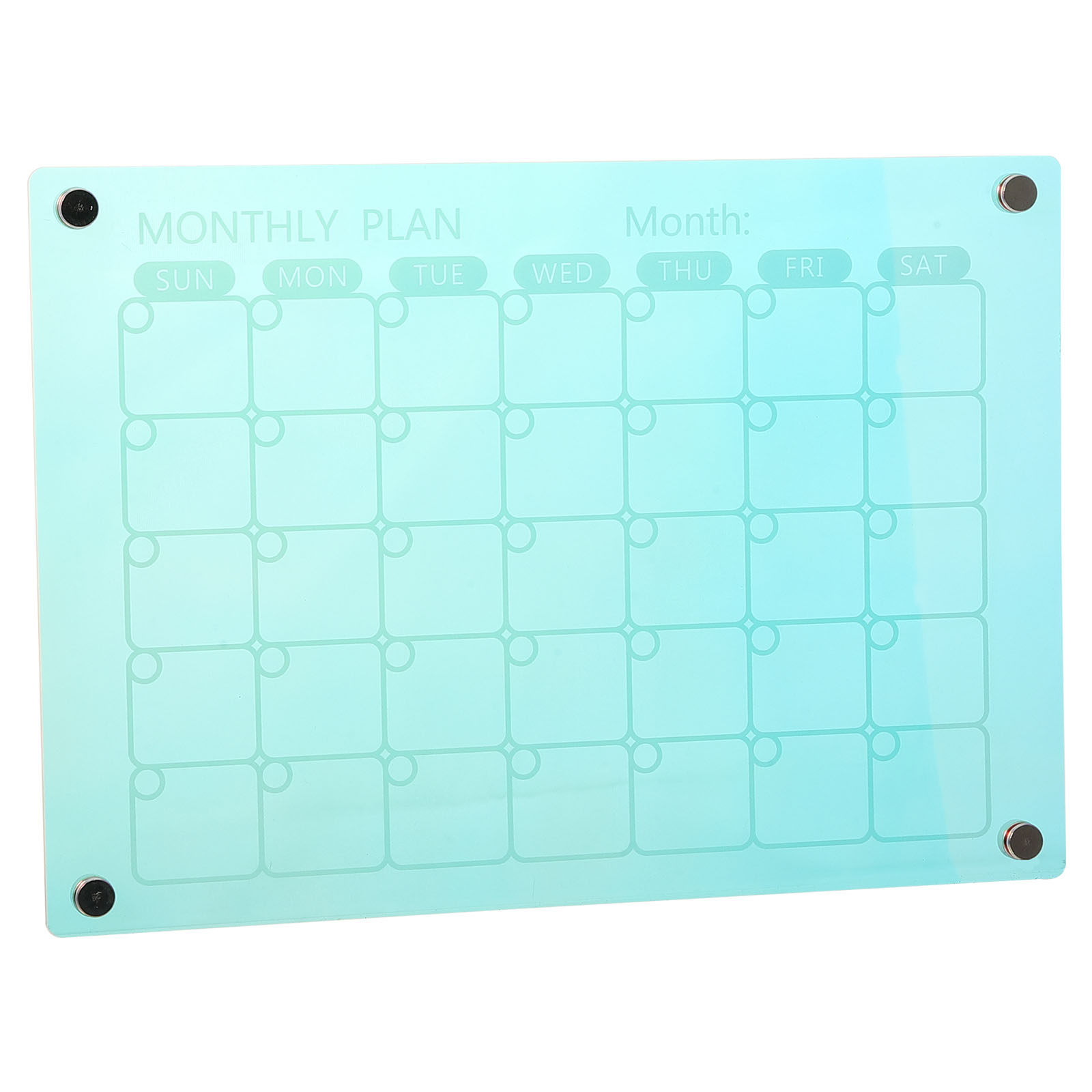 Magnetic Calendar Board - Akrylowy Magnetyczny Kalendarz Miesięczny do Zapisywania