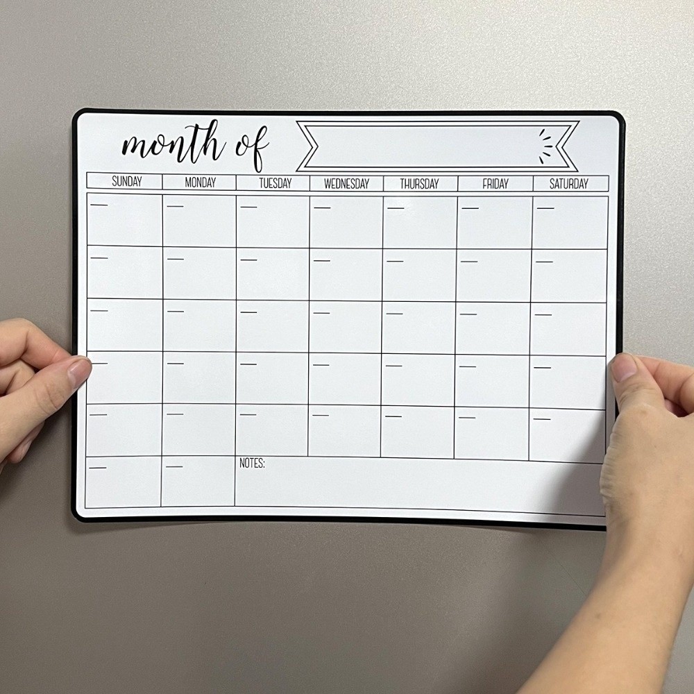 Magnetic Calendar Board - Nowy Magnetyczny Kalendarz Suchościeralny Łatwy w