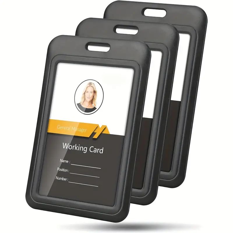 Home Office Login - 3-częściowy, wytrzymały, przesuwny identyfikator, tworzywo ABS,