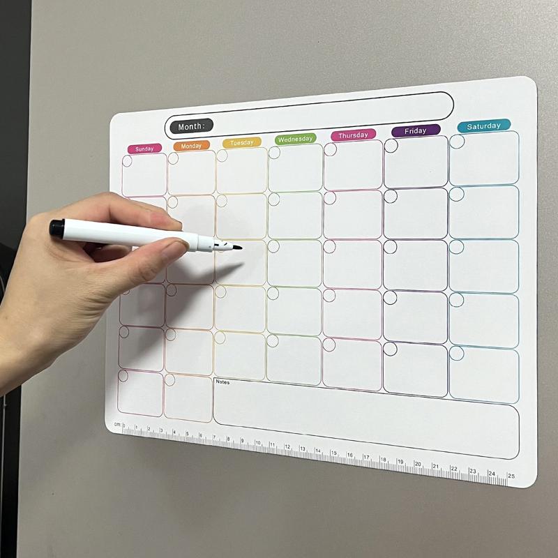 Magnetic Calendar Board - 📚 Magnetyczny kalendarz na lodówkę, tablica