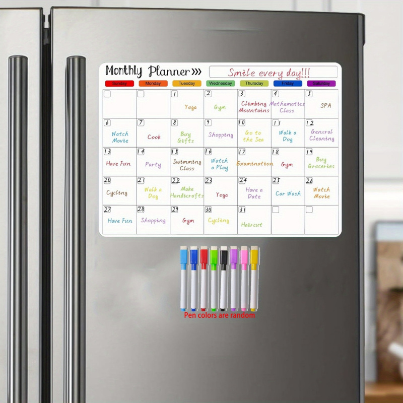 Magnetic Calendar Board - Duży zestaw tablic suchościeralnych magnetycznych, wielokrotnego
