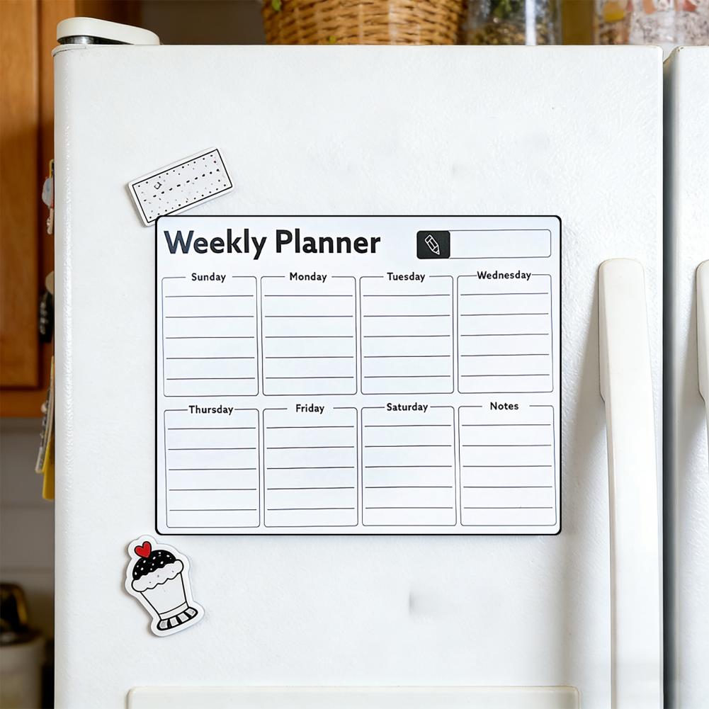 Magnetic Calendar Board - Magnetyczna tablica suchościeralna na lodówkę, wielokrotnego