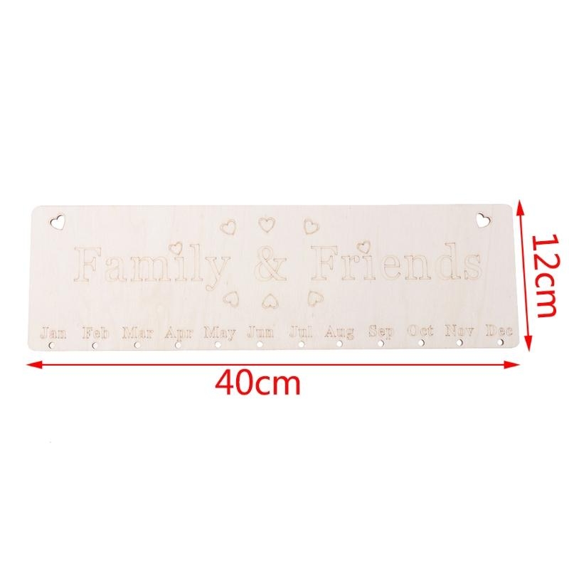 Drewniany kalendarz urodziny – Magnetic Calendar Board recenzja i cena
