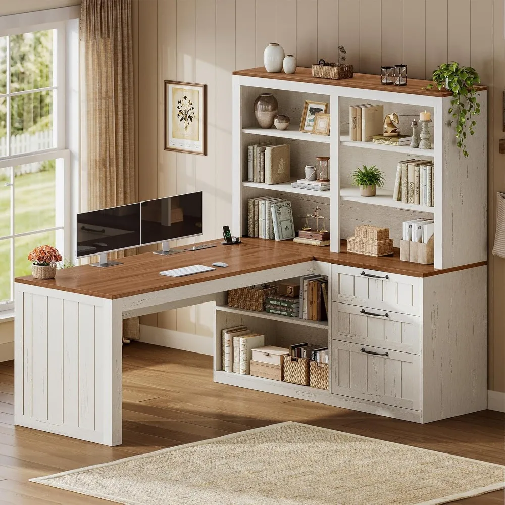 Biurko komputerowe SEDETA Farm – Home Office L Shaped Desk recenzja i cena