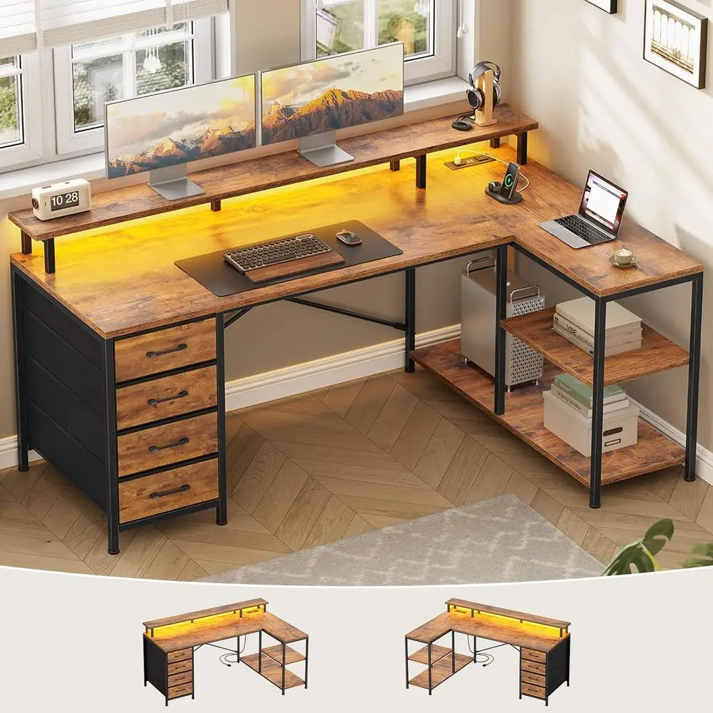 Biurko w kształcie litery L z  – Home Office L Shaped Desk recenzja i cena