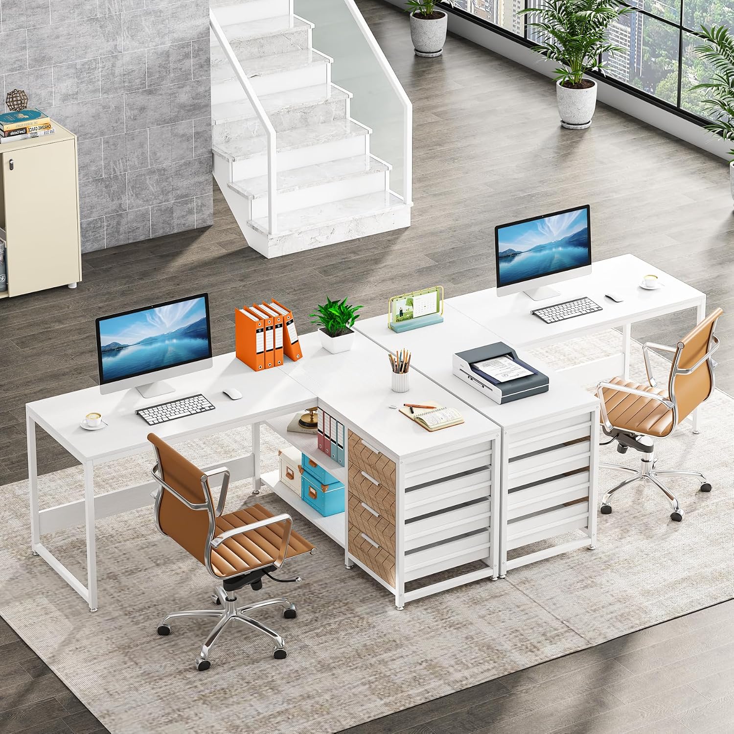 Biurko komputerowe w kształcie – Home Office L Shaped Desk recenzja i cena
