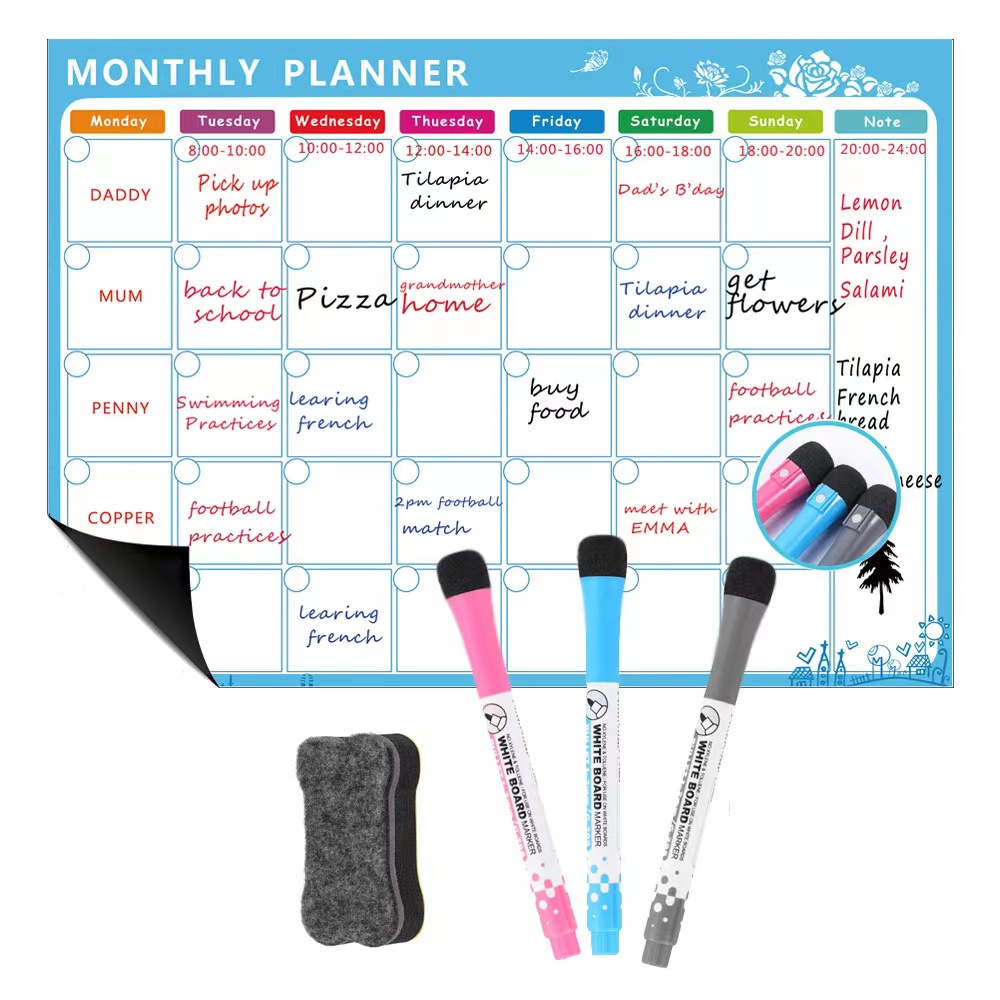1 zestaw lodówka magnetyczna k – Magnetic Calendar Board recenzja i cena