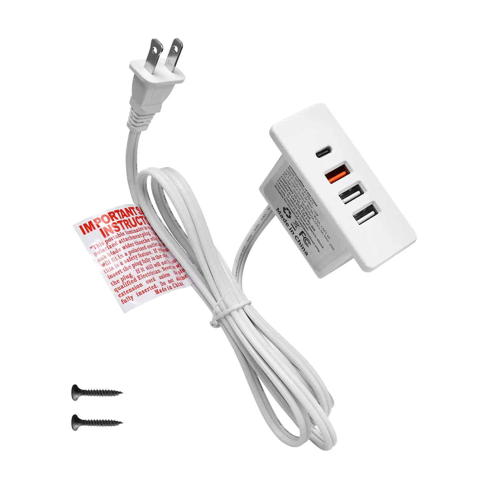 Zasilane gniazdo USB-C, wpuszc – Power Strip Desk recenzja i cena