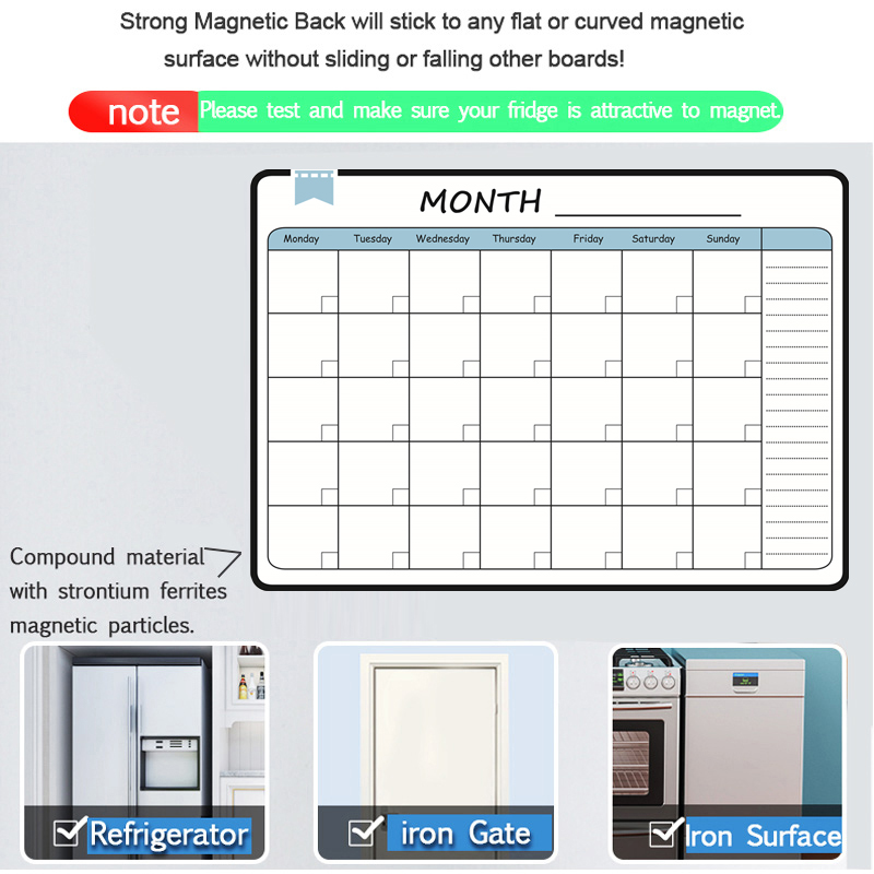 Rozmiar A3 magnetyczny miesięc – Magnetic Calendar Board recenzja i cena