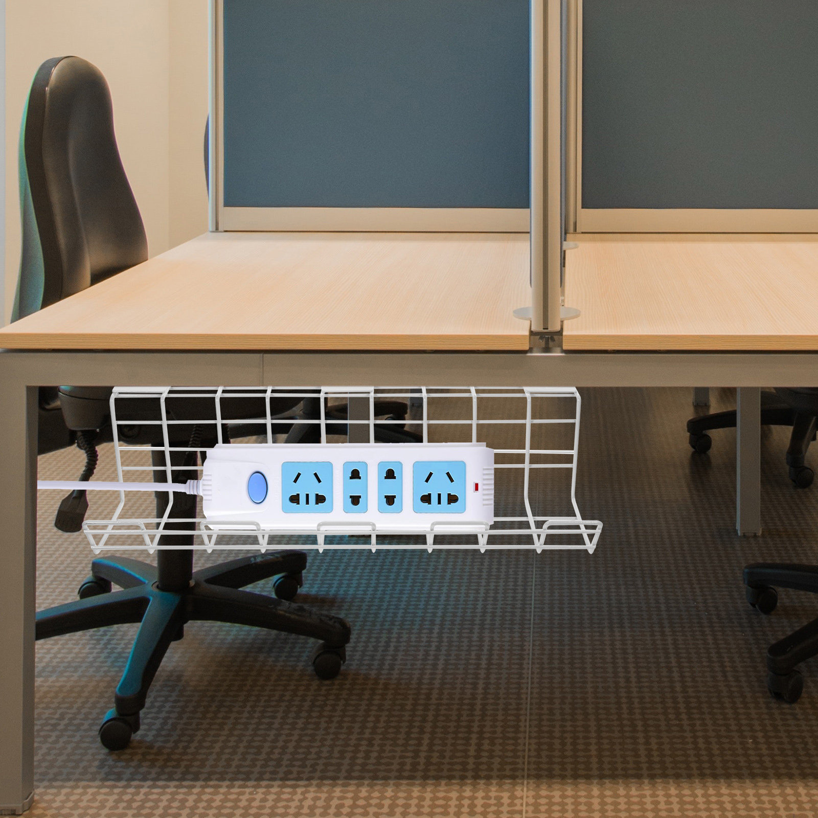 2 szt. Organizery kablowe pod  – Power Strip Desk recenzja i cena