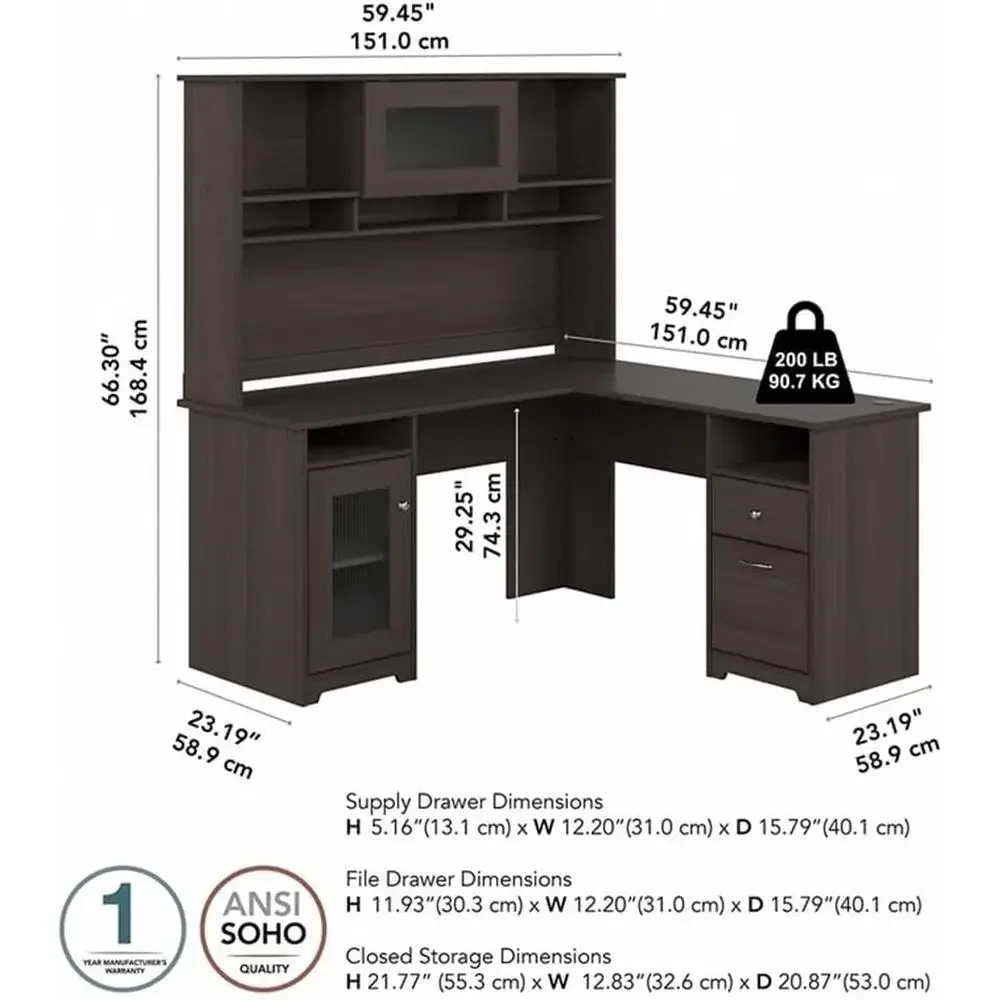 Biurko w kształcie litery L z  – Home Office L Shaped Desk recenzja i cena