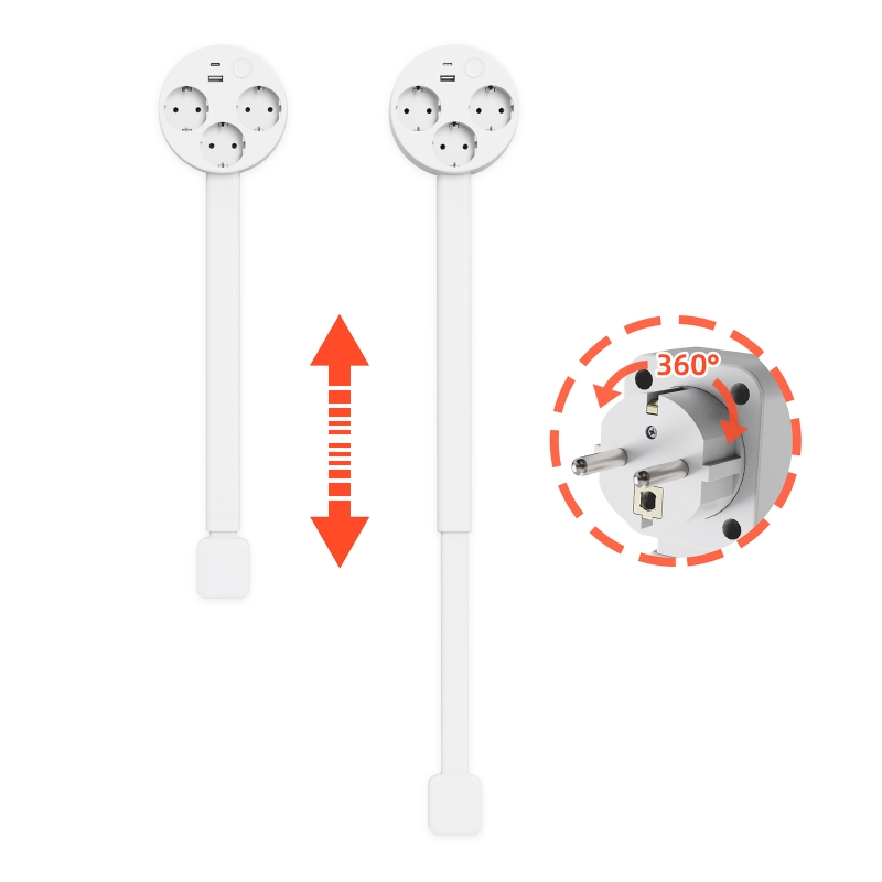 Przedłużacz gniazdka elektrycz – Power Strip Desk recenzja i cena